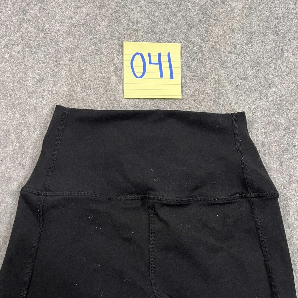 Alo Yoga Black High Waisted Moto 7/8 Ankle Cropped Leggings Women's Size XS